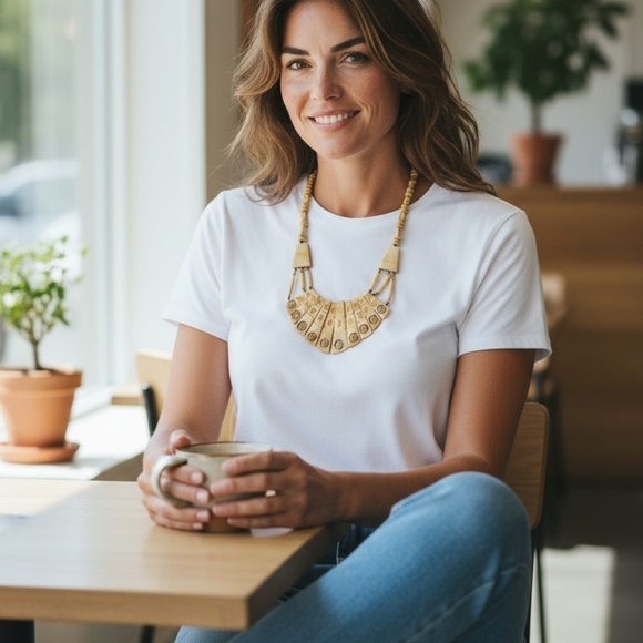 Jewelry - Carved Bone Necklace